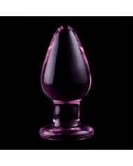 NEBULA SERIES BY IBIZA - PLUG ANAL MODÈLE 3 VERRE BOROSILICATE ROSE 11 CM -O- 5 CM