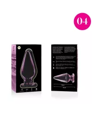 NEBULA SERIES BY IBIZA - PLUG ANAL MODÈLE 4 VERRE BOROSILICATE ROSE 11 CM -O- 5 CM