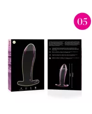 NEBULA SERIES BY IBIZA - PLUG ANAL MODÈLE 5 VERRE BOROSILICATE ROSE 12.5 CM -O- 3.5 CM