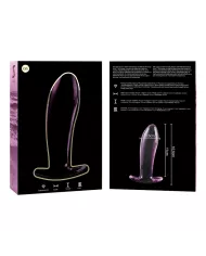 NEBULA SERIES BY IBIZA - PLUG ANAL MODÈLE 5 VERRE BOROSILICATE ROSE 12.5 CM -O- 3.5 CM