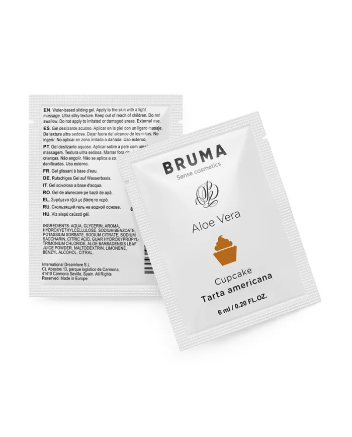 BRUMA - GEL GLISSANT À L''ALOE VERA SAVEUR CUPCAKE 6 ML