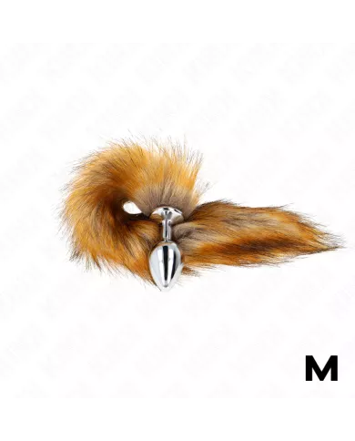 KINK - PLUG ANAL TAILLE M 8 X 3,5 CM AVEC QUEUE SYNTHÉTIQUE 40 CM MARRON KINK - PLUG ANAL TAILLE M 8 X 3,5 CM AVEC QUEUE SYNTHÉTIQUE 40 CM MARRON