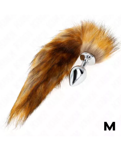 KINK - PLUG ANAL TAILLE M 8 X 3,5 CM AVEC QUEUE SYNTHÉTIQUE 40 CM MARRON KINK - PLUG ANAL TAILLE M 8 X 3,5 CM AVEC QUEUE SYNTHÉTIQUE 40 CM MARRON