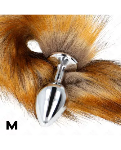 KINK - PLUG ANAL TAILLE M 8 X 3,5 CM AVEC QUEUE SYNTHÉTIQUE 40 CM MARRON KINK - PLUG ANAL TAILLE M 8 X 3,5 CM AVEC QUEUE SYNTHÉTIQUE 40 CM MARRON