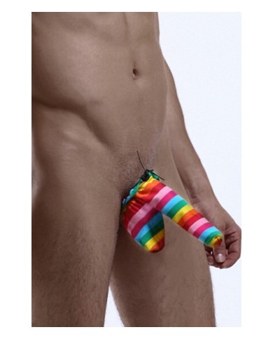 Cache-sexe multicolore