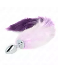 KINK - PLUG ANAL TAILLE S 7 X 3 CM AVEC QUEUE SYNTHÉTIQUE 40 CM VIOLET