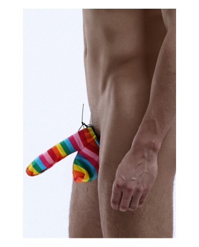 Cache-sexe multicolore