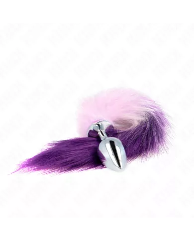 KINK - PLUG ANAL TAILLE L 10 X 4 CM AVEC QUEUE SYNTHÉTIQUE 40 CM VIOLET KINK - PLUG ANAL TAILLE L 10 X 4 CM AVEC QUEUE SYNTHÉTIQUE 40 CM VIOLET