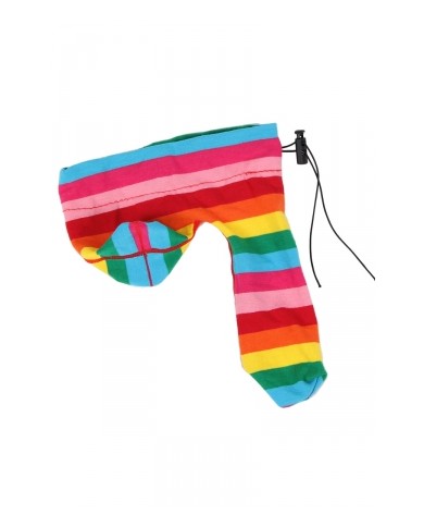 Cache-sexe multicolore
