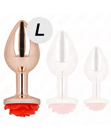 KINK - PLUG ANAL OR ROSE AVEC ROSE ROUGE L KINK - PLUG ANAL OR ROSE AVEC ROSE ROUGE L
