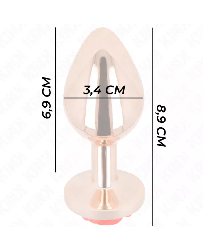 KINK - PLUG ANAL OR ROSE AVEC ROSE ROUGE M