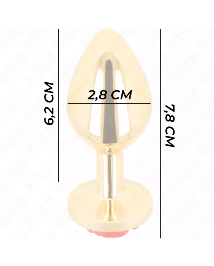 KINK - PLUG ANAL OR ROSE ROUGE TAILLE S