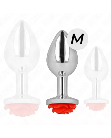 KINK - PLUG ANAL ROSE ROUGE TAILLE M KINK - PLUG ANAL ROSE ROUGE TAILLE M