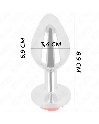 KINK - PLUG ANAL ROSE ROUGE TAILLE M KINK - PLUG ANAL ROSE ROUGE TAILLE M