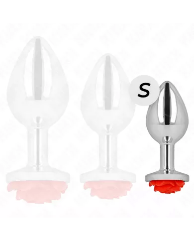 KINK - PLUG ANAL ROSE ROUGE TAILLE S KINK - PLUG ANAL ROSE ROUGE TAILLE S