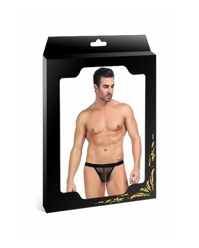 String homme noir résille