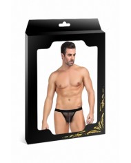 String homme noir résille
