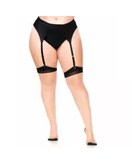 LEG AVENUE - PLUS LYCRA SHEER 2 TONS CUISSES HAUTES AVEC COUTURE ARRIÈRE ET TALON CUBAIN LEG AVENUE - PLUS LYCRA SHEER 2 TONS CUISSES HAUTES AVEC COUTURE ARRIÈRE ET TALON CUBAIN