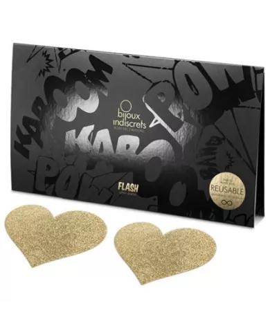 BIJOUX - INDISCRETS CACHE-METONS FLASH COEUR DOR? BIJOUX - INDISCRETS CACHE-METONS FLASH COEUR DOR?