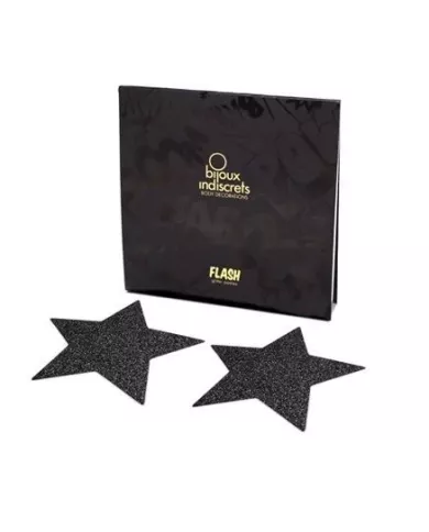 BIJOUX - INDISCRETS CAPUCHONS DE TAMELON NOIR STAR FLASH BIJOUX - INDISCRETS CAPUCHONS DE TAMELON NOIR STAR FLASH