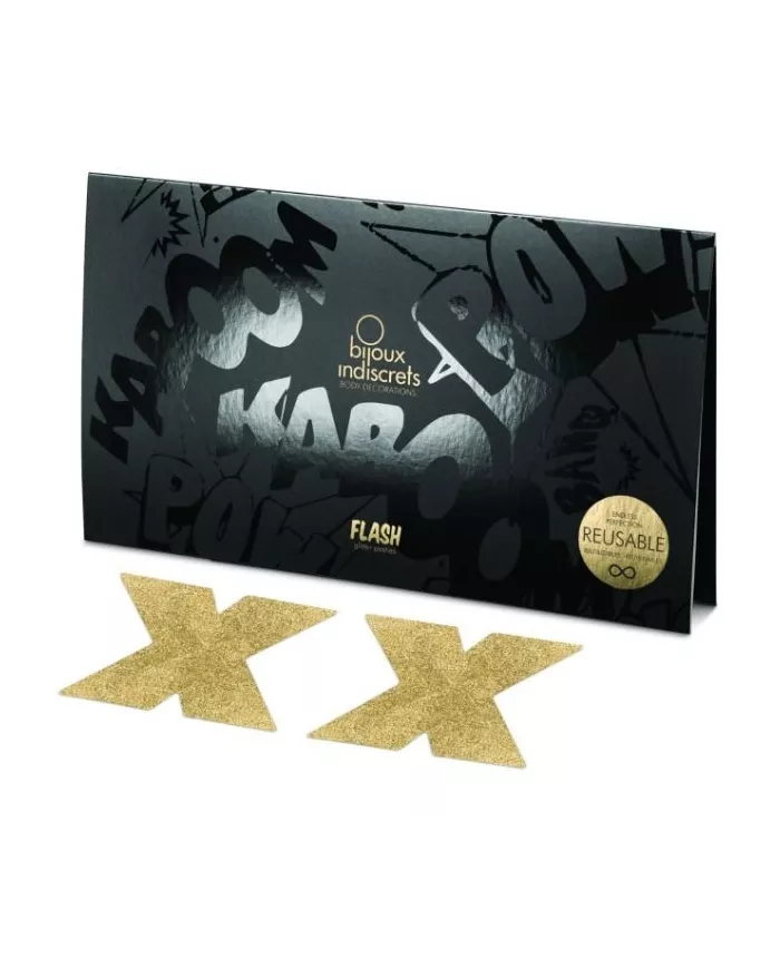 BIJOUX - INDISCRETS CACHE-MAMETAUX FLASH OR BIJOUX - INDISCRETS CACHE-MAMETAUX FLASH OR