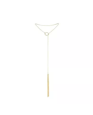 BIJOUX - MAGNIFIQUE COLLIER EN MÉTAL FRANGES DORÉES