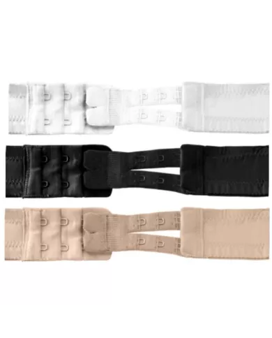 BYE-BRA - RALLONGES DE CONTOUR FLEXIBLES 2 CROCHETS 3 UNITÉS BYE-BRA - RALLONGES DE CONTOUR FLEXIBLES 2 CROCHETS 3 UNITÉS