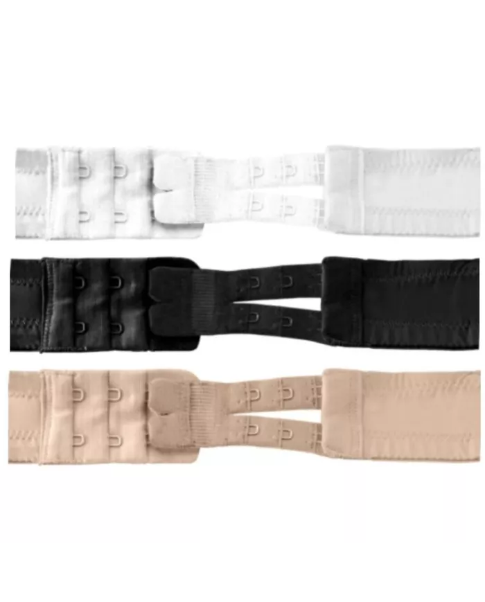 BYE-BRA - RALLONGES DE CONTOUR FLEXIBLES 2 CROCHETS 3 UNITÉS BYE-BRA - RALLONGES DE CONTOUR FLEXIBLES 2 CROCHETS 3 UNITÉS