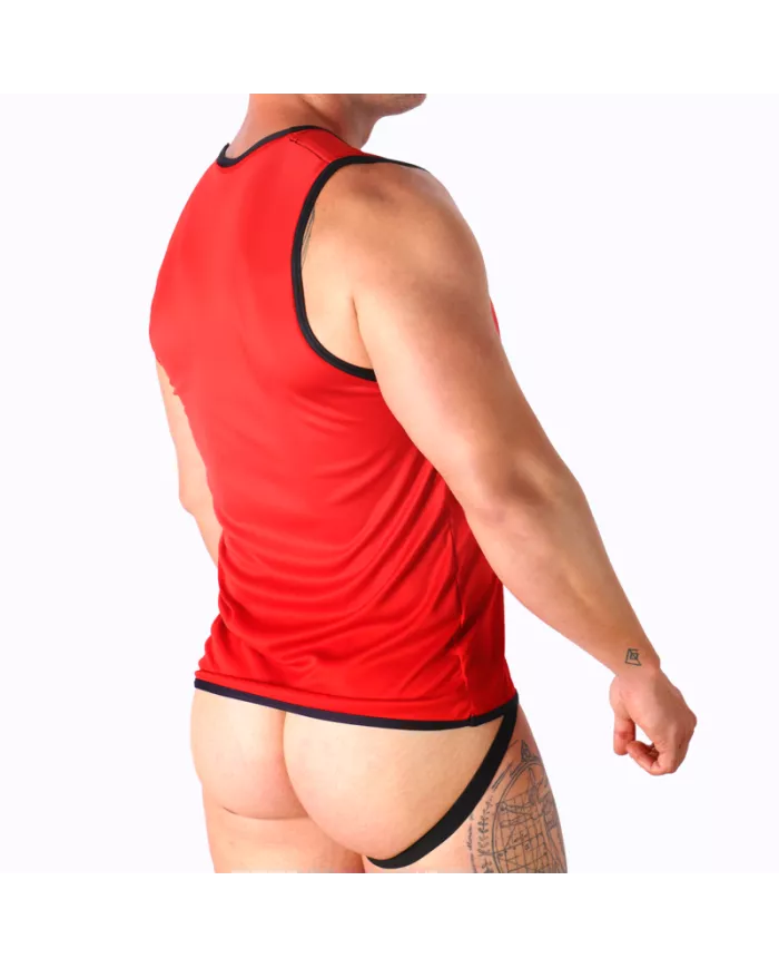 MACHO - T-SHIRT ROUGE S/M MACHO - T-SHIRT ROUGE S/M