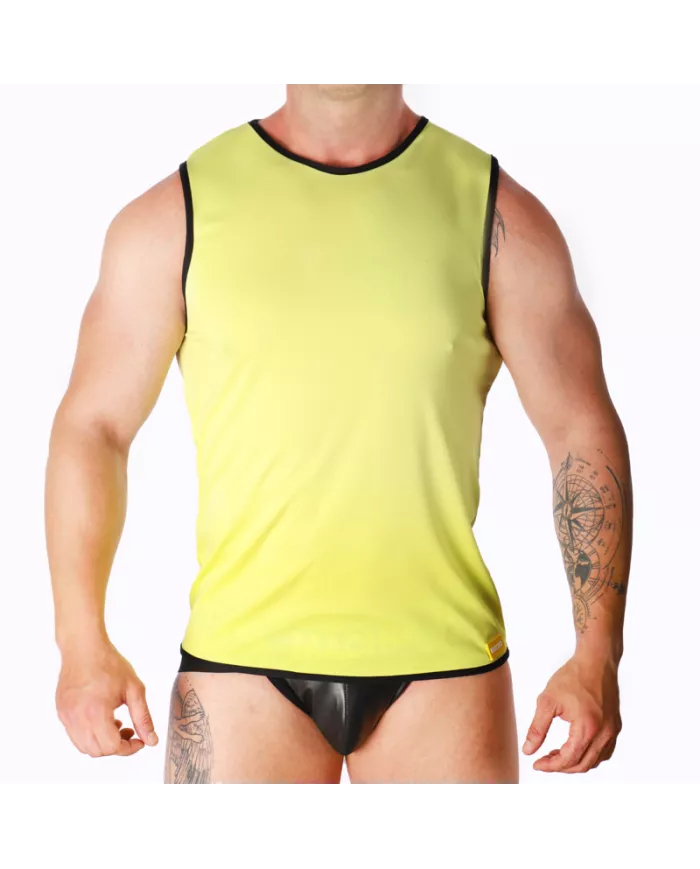 MACHO - T-SHIRT JAUNE S/M MACHO - T-SHIRT JAUNE S/M