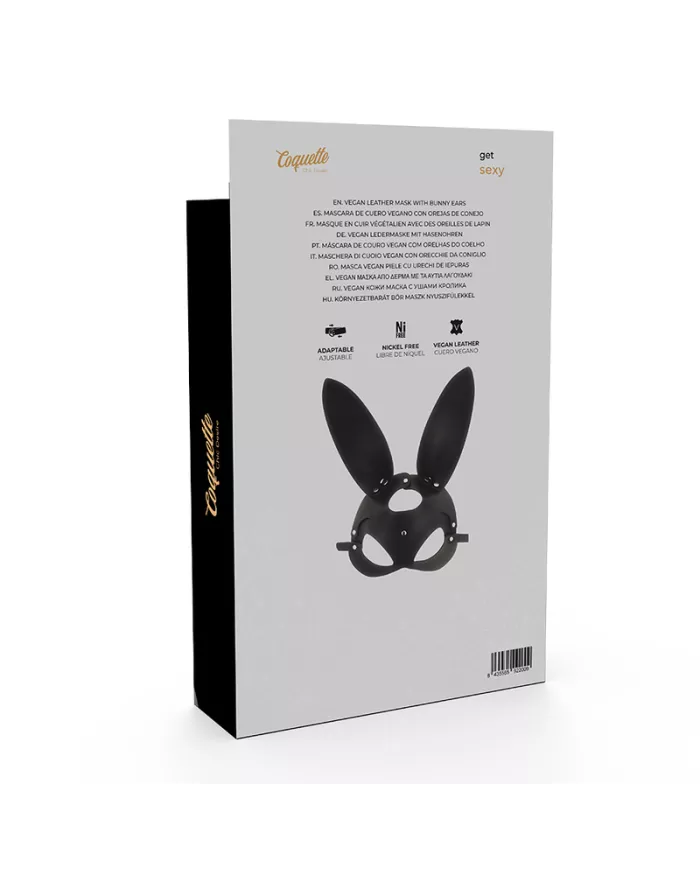COQUETTE CHIC DESIRE - MASQUE EN CUIR VEGAN AVEC OREILLES DE LAPIN COQUETTE CHIC DESIRE - MASQUE EN CUIR VEGAN AVEC OREILLES DE LAPIN