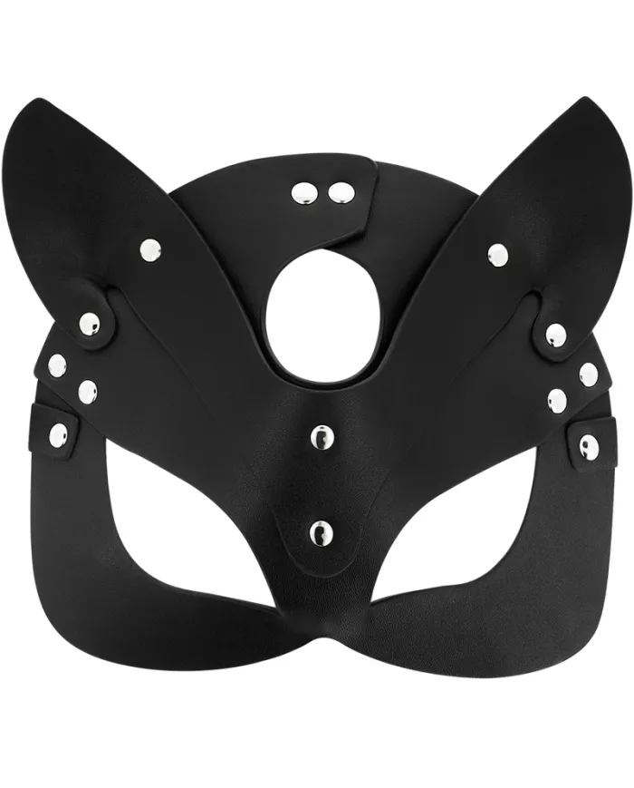 COQUETTE CHIC DESIRE - MASQUE EN CUIR VEGAN AVEC OREILLES DE CHAT