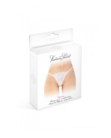 String avec perles Venusina - blanc