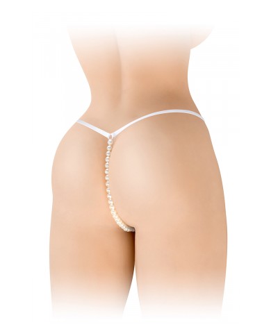 String avec perles Venusina - blanc