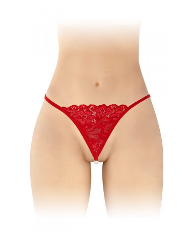 String avec perles Venusina - rouge