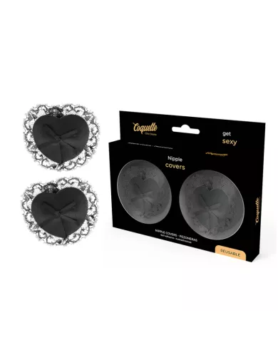 COQUETTE CHIC DESIRE - CACHE-MALINS EN DENTELLE NOIRE