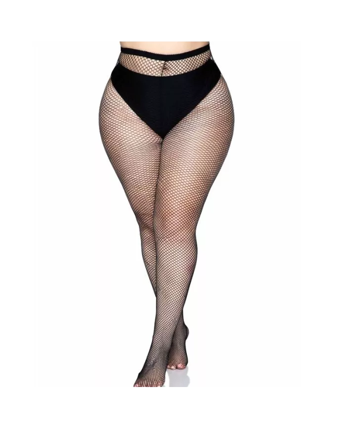 LEG AVENUE - COLLANTS COUTURE ARRIÈRE - NOIR GRANDE TAILLE