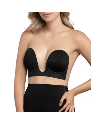 BYE-BRA - SOUTIEN-GORGE SANS POIGNÉES NOIR BONNET A