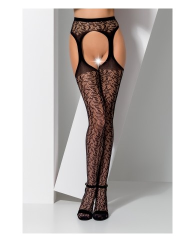 Collants ouverts S014 - Noir