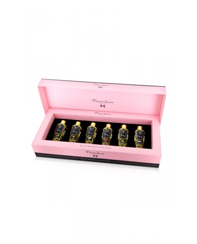 Coffret 6 huiles de massage sèches - Plaisir Secret