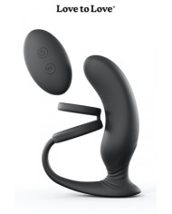 Stimulateur de prostate + cockring Double game