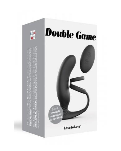 Stimulateur de prostate + cockring Double game