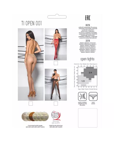 PASSION - TIOPEN 001 COLLANT NOIR 1/2 20 DEN