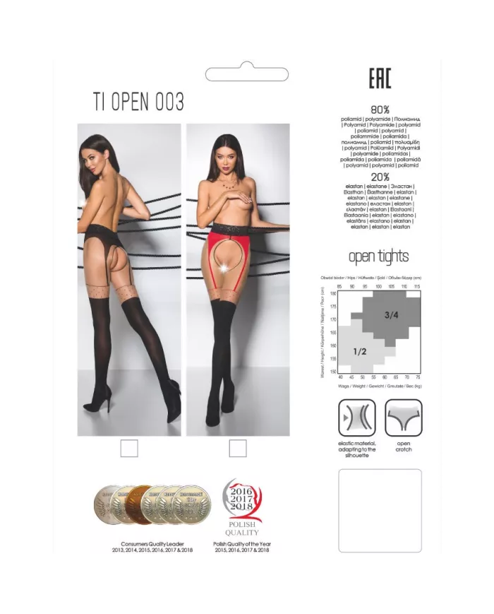 PASSION - TIOPEN 003 COLLANT NOIR 3/4 20/40 DEN