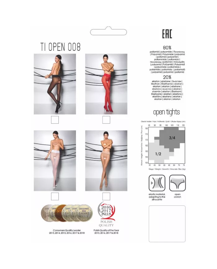 PASSION - TIOPEN 008 COLLANT BLANC 3/4 30 DEN