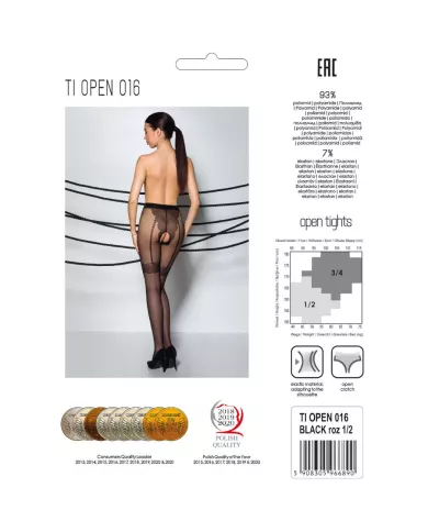 PASSION - TIOPEN 016 COLLANT NOIR 3/4 20 DEN