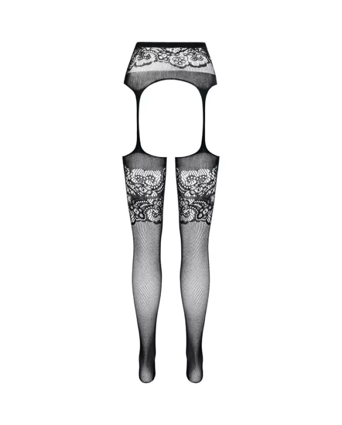 PASSION - S029 COLLANT NOIR AVEC JARRETIÈRE TAILLE UNIQUE PASSION - S029 COLLANT NOIR AVEC JARRETIÈRE TAILLE UNIQUE