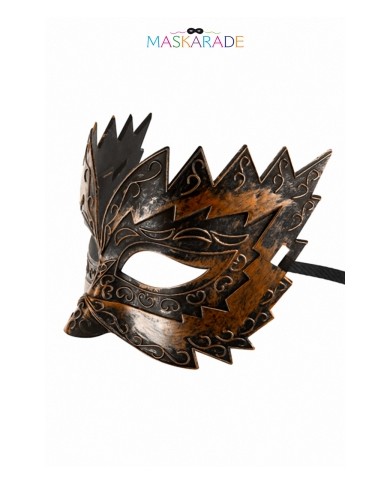 Masque semi-rigide cuivré Don Giovanni