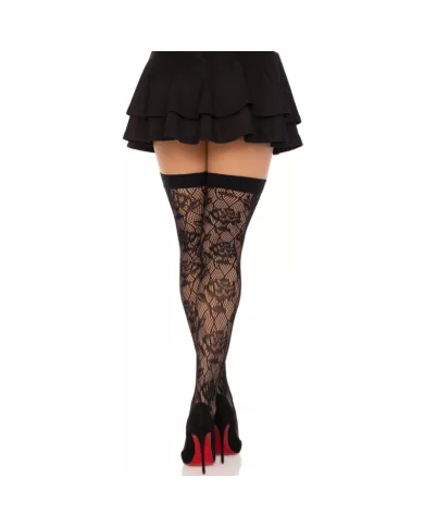 LEG AVENUE - STOCKS NET DE ROSES SAUVAGES NOIR