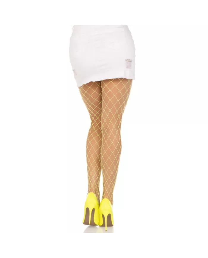 LEG AVENUE - COLLANTS RÉSILLE DIAMANT JAUNE LEG AVENUE - COLLANTS RÉSILLE DIAMANT JAUNE